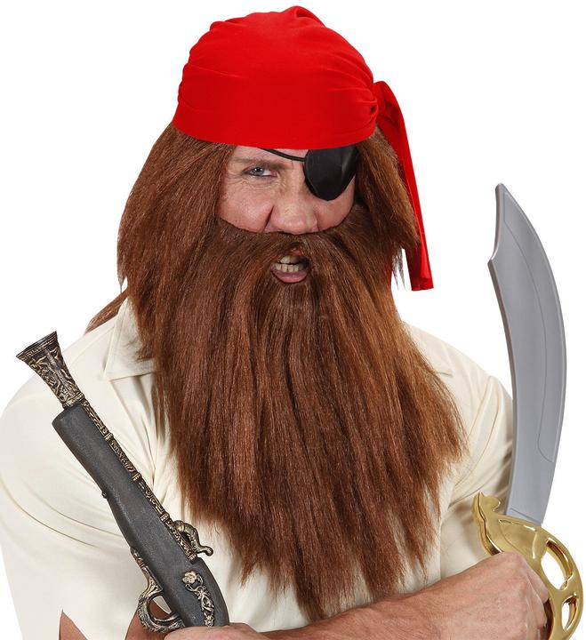 Image du produit Widmann Perruque brune avec barbe (Taille unique)