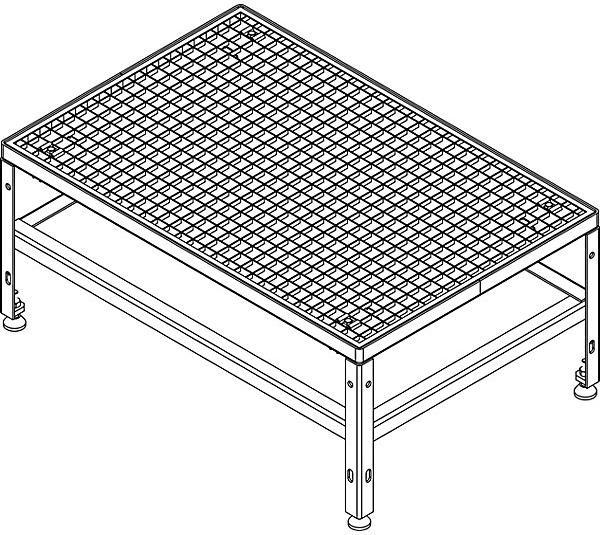 Actual product image Eurokraft Platform for platform module system (Platform ladder, 91 cm)
