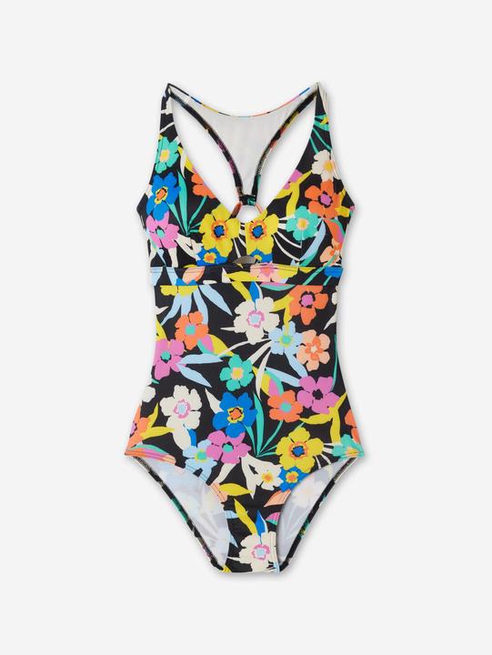 Image du produit Olaian Maillot de bain 1 pièce fleuri de surf Femme - Agatha azalea multicolore (42)
