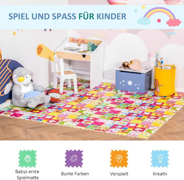 Produktbild Homcom Puzzlematte 16-teilig (61.5 x 61.5 x 1 cm)