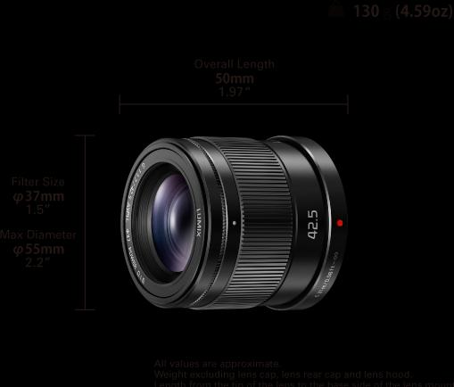 Immagine prodotto Panasonic 42,5 mm f/1,7 ASPH. Potenza O.I.S. (Micro Four Thirds, Micro Four Thirds)