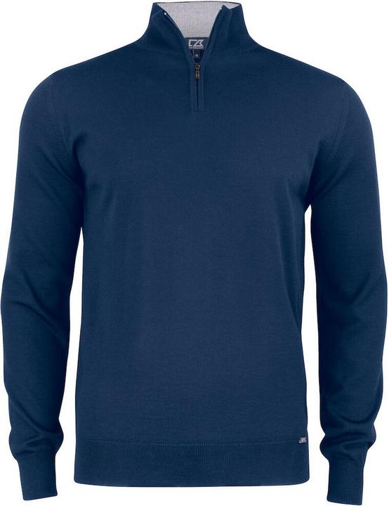 Cutter & Buck Everett Sweatshirt mit kurzem Reissverschluss