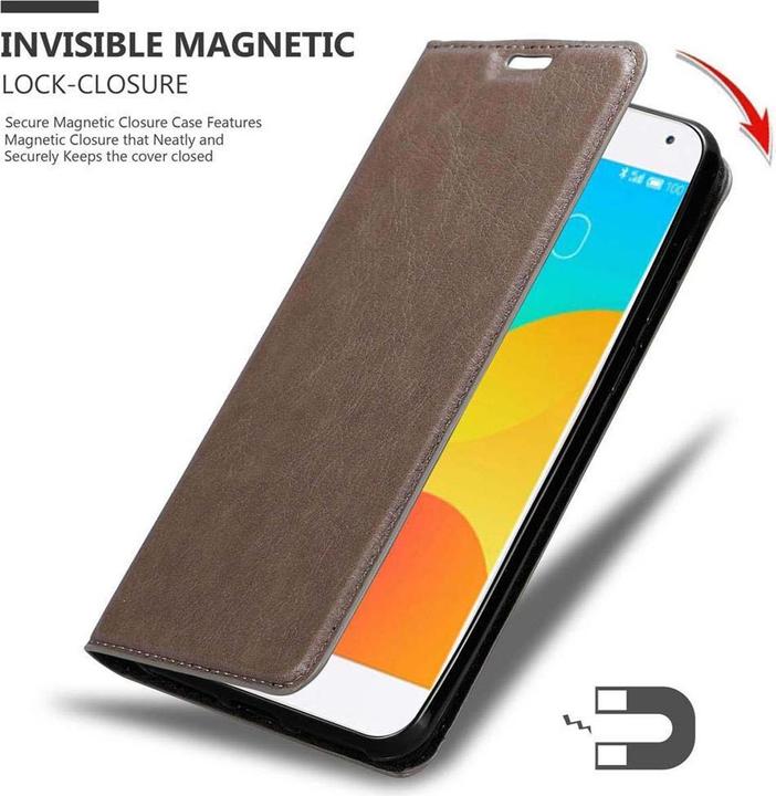 Actual product image Cadorabo Book Invisible Magnet Cover (Meizu MX4)