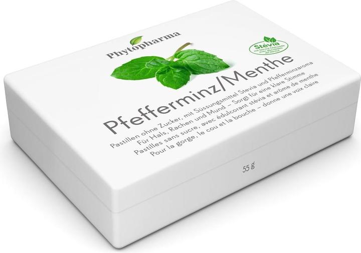 Phytopharma Pfefferminze | Mentha Pastillen (40 Stück, Bonbon, 72 g)