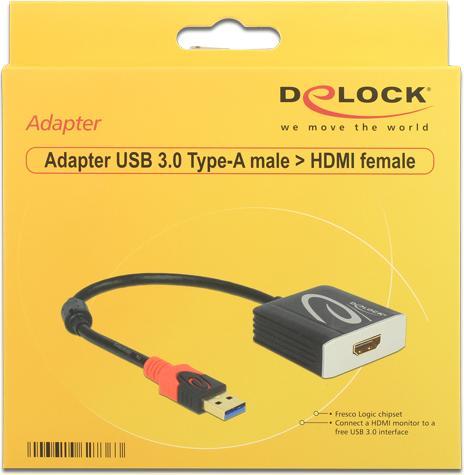 Produktbild Delock USB 3.0 zu (HDMI, 16 cm)