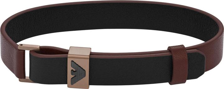 Produktbild Emporio Armani Key Basic Armband (19.50 cm, Leder, Edelstahl)