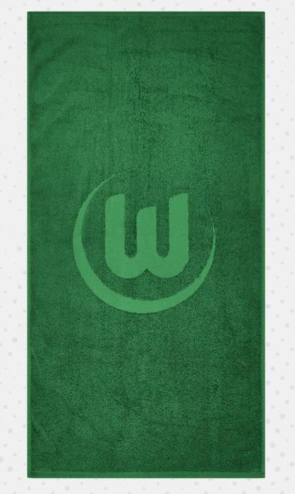 Produktbild VfL Wolfsburg Duschtuch Logo Dunkelgrün 70x140cm, 450gsm (70 x 140 cm)