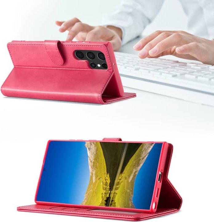 Immagine prodotto LC.Imeeke Samsung S10e - Custodia a portafoglio con 3 scomparti per carte e chiusura magnetica, rosa (Samsung Galaxy S10e)