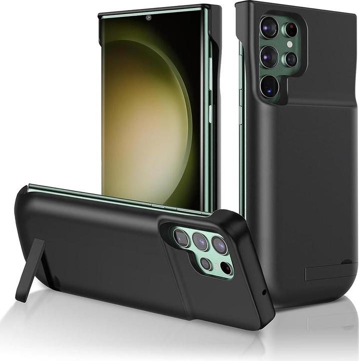 Immagine prodotto Techsuit - Power Pro Battery Case - Samsung Galaxy S23 Ultra - 6000mAh - Black (Samsung Galaxy S23 Ultra)
