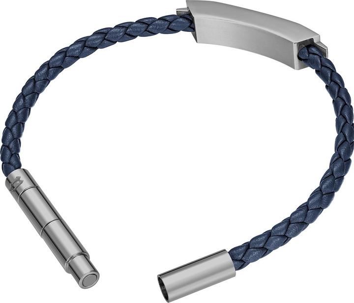Actual product image Police Gripcord bracelet (19 cm, Leather, Stainless steel)