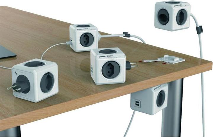 Produktbild Allocacoc PowerCube Extended S+ (4 x, Typ 13, USB-A, 1.50 m)