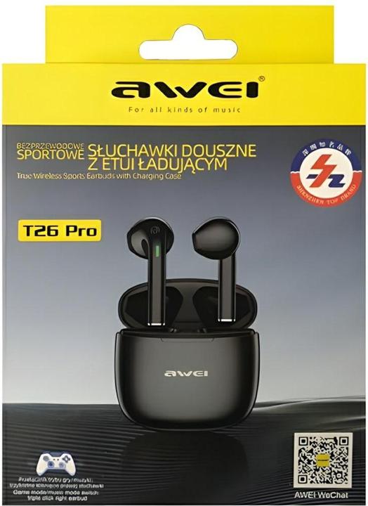 Actual product image Awei T26 Pro (No noise cancelling, 7 h, Wireless)