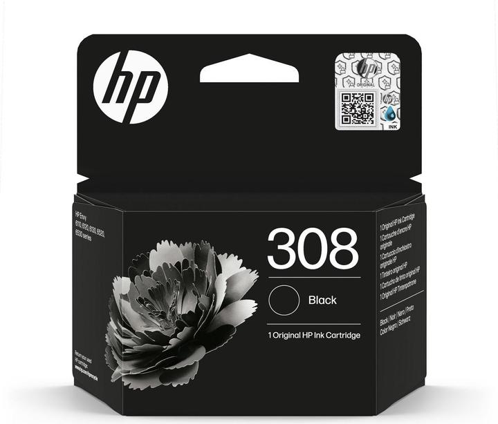 HP 308 Black Original Ink Cartridge (FC)