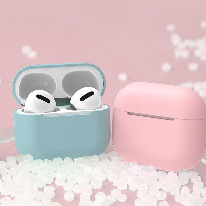 Actual product image Hurtel Case for AirPods 2 / AirPods 1 Silicone Soft Earphone Cover Pink (Case C) (Headphone sleeve)