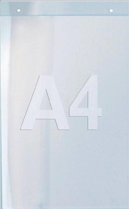Actual product image Twinco Wall brochure holder DIN A4 portrait acrylic transparent (A4, Cheer)