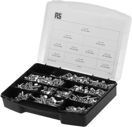 Image du produit Rs Pro Jeu de vis autotaraudeuses DIN 7504 (680 Vis par pièce)