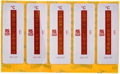 Actual product image Rs Pro Temperature sticker 204-254°C