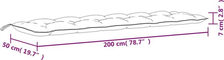 Actual product image VidaXL Paride (200 x 50 x 7 cm)