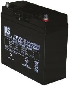 Actual product image Rs Pro Normal AGM 12V 20Ah battery (12 V, 20000 mAh)