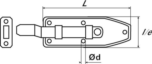 Immagine prodotto Scrocco per mobili a manovella senza morsetto galvanizzato (Bulloneria per mobili)