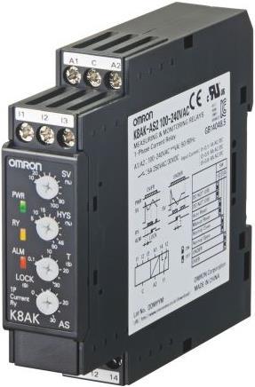 Actual product image Omron Industrial Automation Monitoring relay 22.5mm 0.1 to 8A SPDT