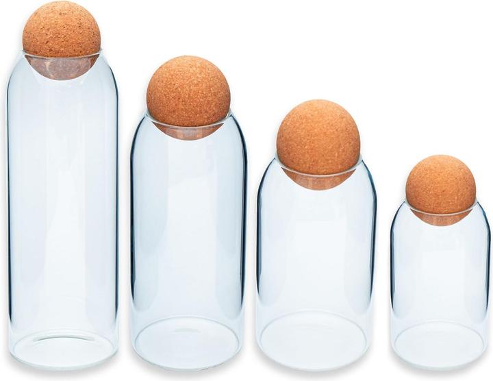 Intirilife Aufbewahrungsbehälter Vorratsglas Set (0.93 l)