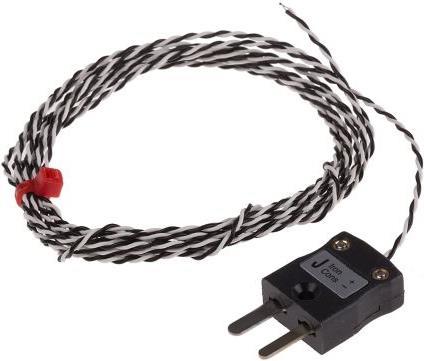 Image du produit Rs Pro Type J IEC 1/0.2mm Thermocouple+Plug 2m