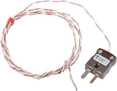 Actual product image Rs Pro Type T 7/0.2mm Thermocouple+Plug 1m