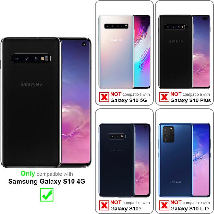 Actual product image Cadorabo TPU Striped Glass Cover (Samsung Galaxy S10)