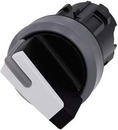 Actual product image Siemens Selector switch, 22mm, round, black, O-I