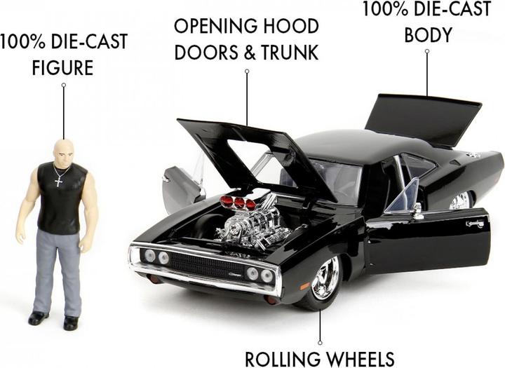 Actual product image Jada Fast & Furious 1970 Dodge Charger 1:24