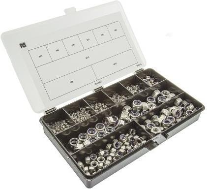 Image du produit Rs Pro Assortiment d'écrous A4 M3 - M12 (M10, M12, M3, M4, M5, M6, M8)