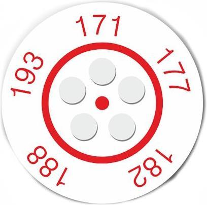 Actual product image Rs Pro Temperature sticker 171-193°C