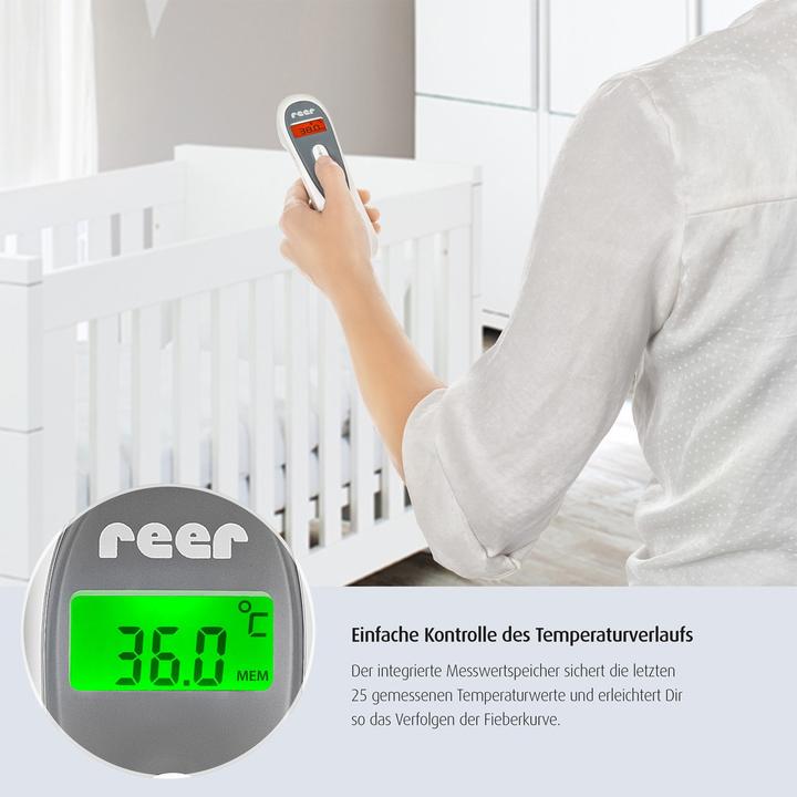 Produktbild Reer Colour SoftTemp 3in1 kontaktloses Infrarot Thermometer (Stirn, Berührungslos)