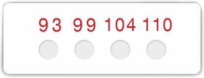 Actual product image Rs Pro Temperature sticker 93-154°C