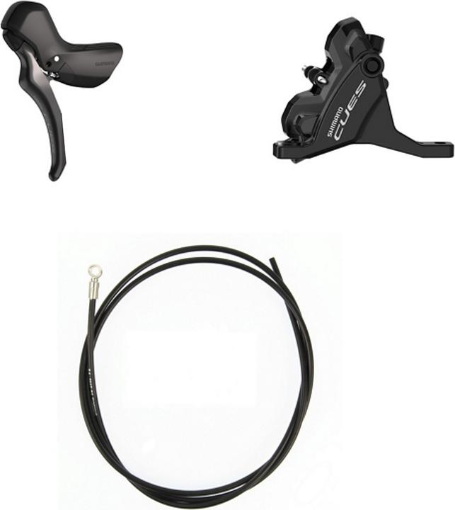 Actual product image Shimano Scheibenbremsen-Set CUES BR-U6030 mit ST-U6030 (Front wheel brake, Brake kit, 2)