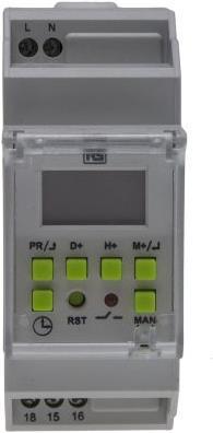 Actual product image Rs Pro Digital Time Switch 110-240Vac 1 Channel