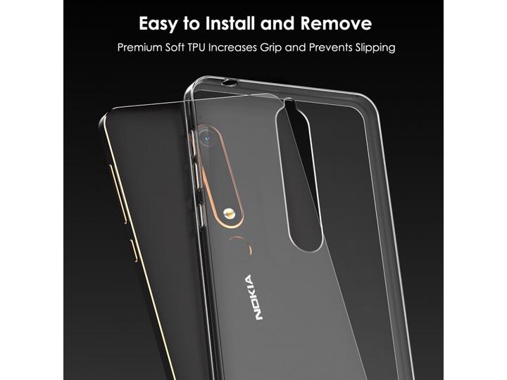 Immagine prodotto Screenguard Nokia 6.1 Custodia flessibile in TPU trasparente (Nokia 6.1)