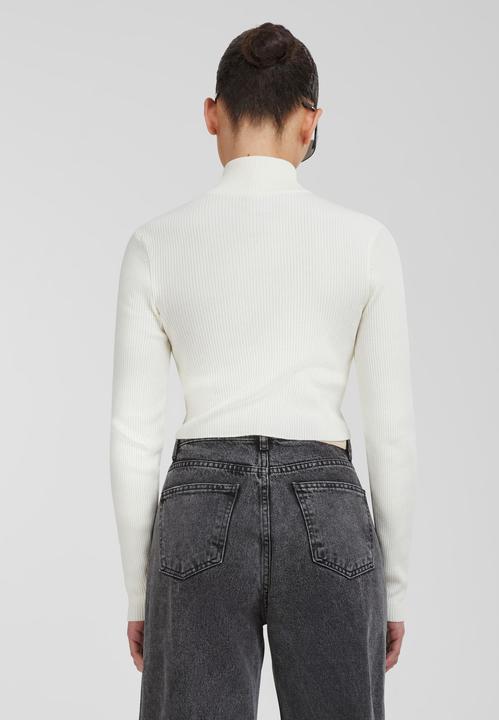 Actual product image Urban Classics Ladies Cropped Rib Knit Zip Cardigan - 19407 (4XL)