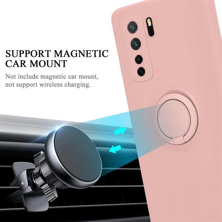 Productafbeelding Cadorabo TPU Vloeibare Ring Silicone Hoesje (Huawei P40 Lite, Huawei Nova 6 SE, Huawei Nova 7i)
