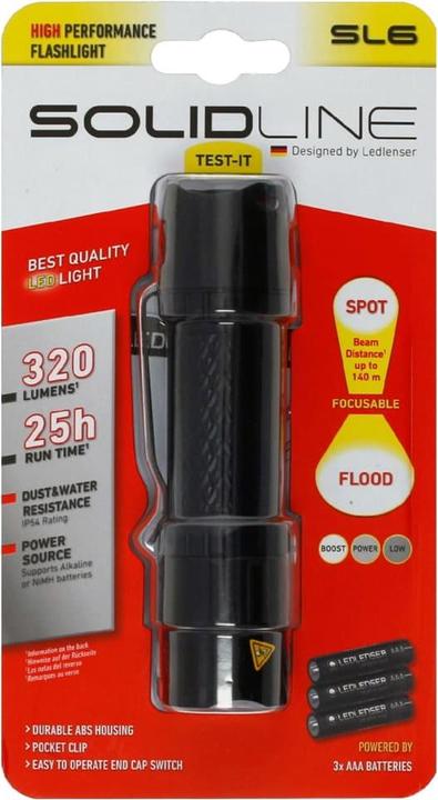 Produktbild Ledlenser Solidline SL6 Hand-Blinklicht (13.10 cm, 320 lm)