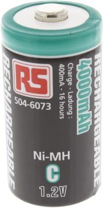 Produktbild Rs Pro Akku NiMH C 1,2V 4000mAh (2 Stk., C, 4000 mAh)