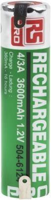 Produktbild Rs Pro Akku NiMH 4/3A 1,2V 3600mAh (4/3 A, 3600 mAh)