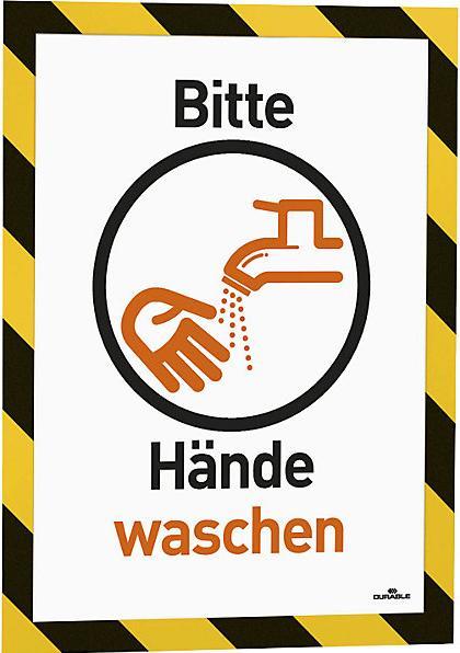 Image du produit Durable MAGNETRAHMEN SECURITY A4 jaune/noir