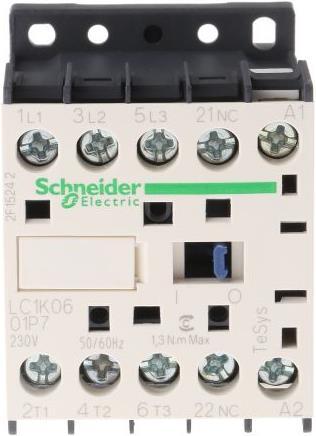 Actual product image Schneider Electric Power contactor 220VAC 2,2kW 6A
