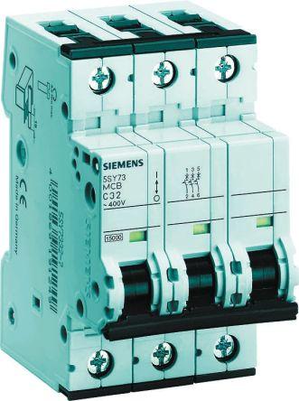 Actual product image Siemens Circuit Breaker 400V 15Ka 3Pole C 32A