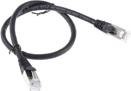 Actual product image Rs Pro Patch cable Cat.6 FTP 0.5m black (FTP, CAT6, 0.50 m)