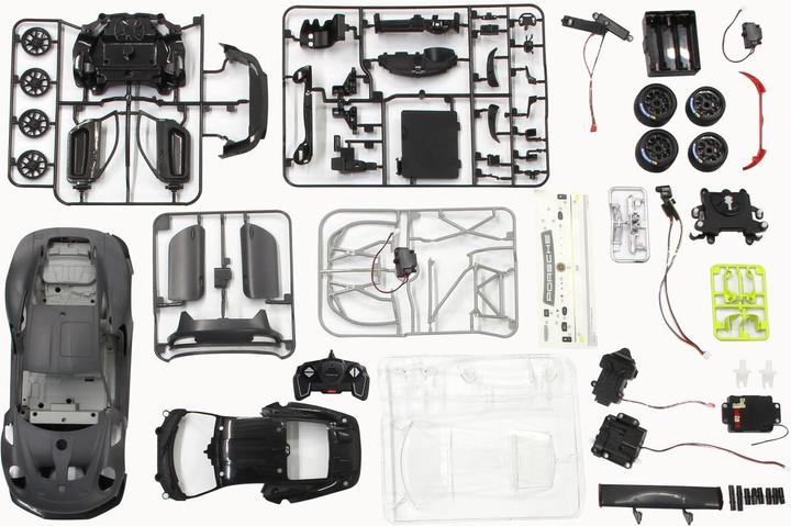 Immagine prodotto Jamara Porsche 911 GT2 RS Clubsport 25 1:18 kit grigio 2.4 GHz