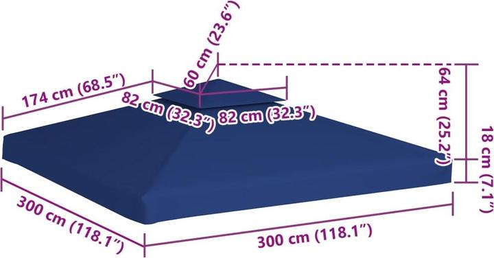 Produktbild VidaXL Xerane (300 cm, 300 cm)