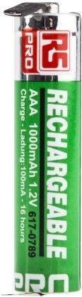 Actual product image Rs Pro Battery NiMH size AAA 1000mAh (AAA, 1000 mAh)